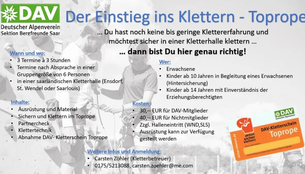 © DAV Sektion Bergfreunde Saar e.V.