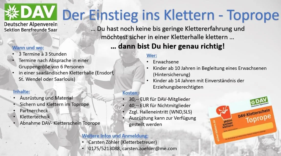 © DAV Sektion Bergfreunde Saar e.V.