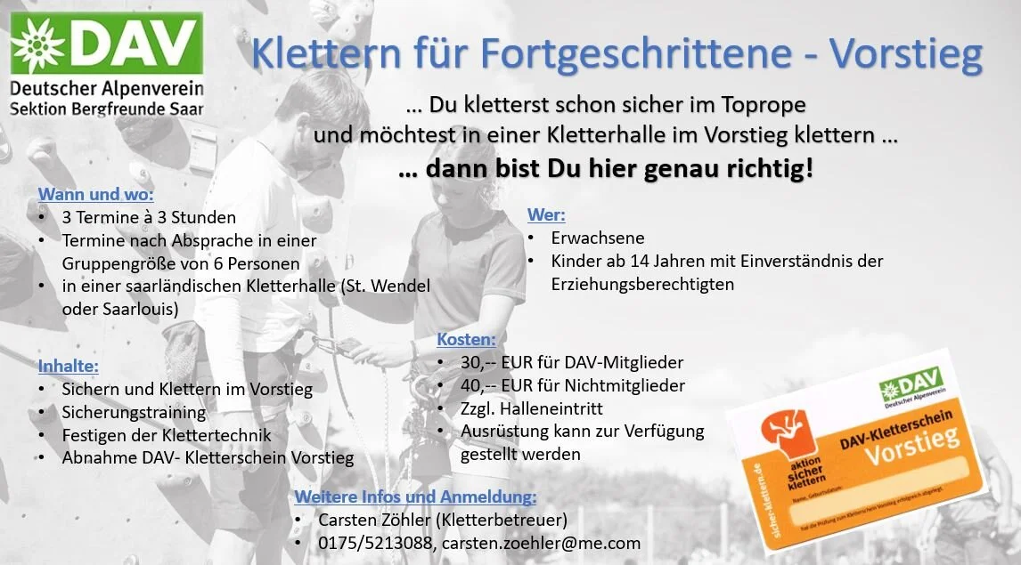 © DAV Sektion Bergfreunde Saar e.V.